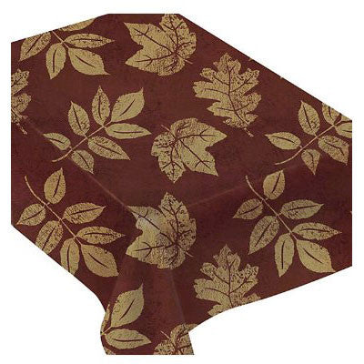 Fall Elegance Plastic Table Cover