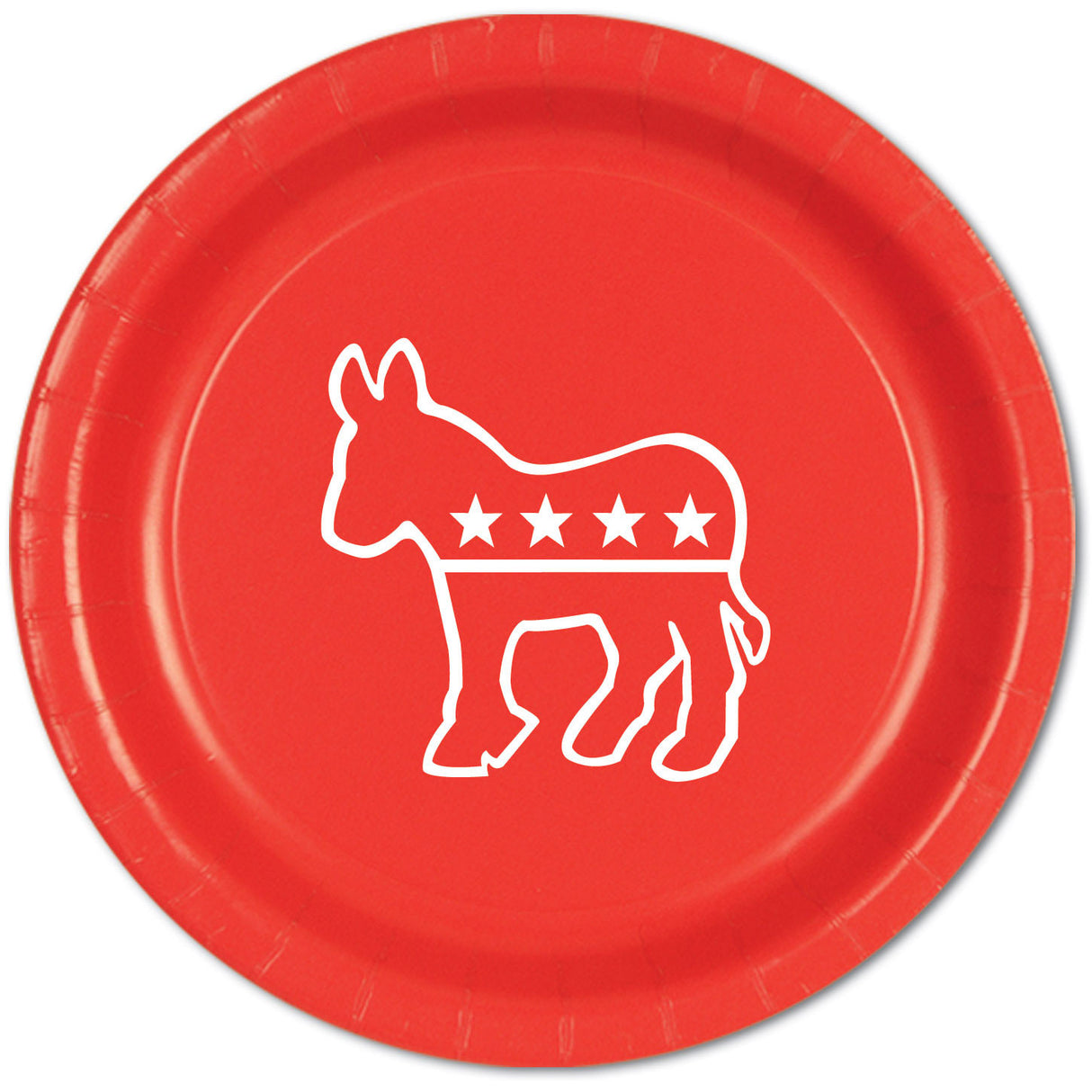 Democratic Red Dinner Plates