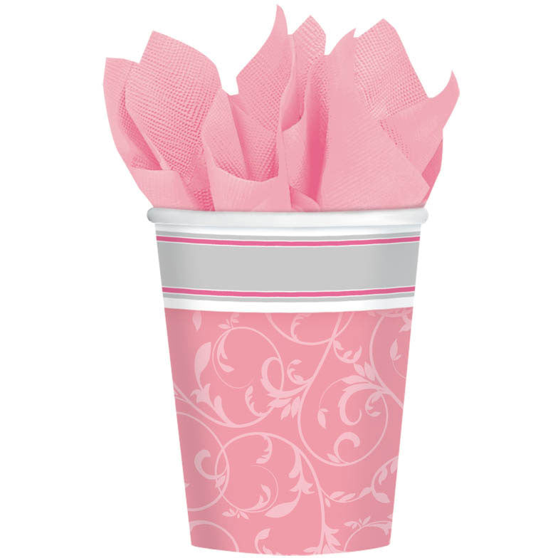 Blessings Pink 9oz Paper Cups (8ct)