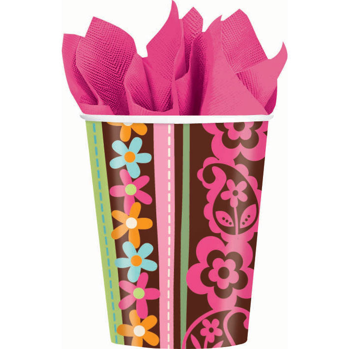 Hippie Chick 9oz Paper Cups (8ct)