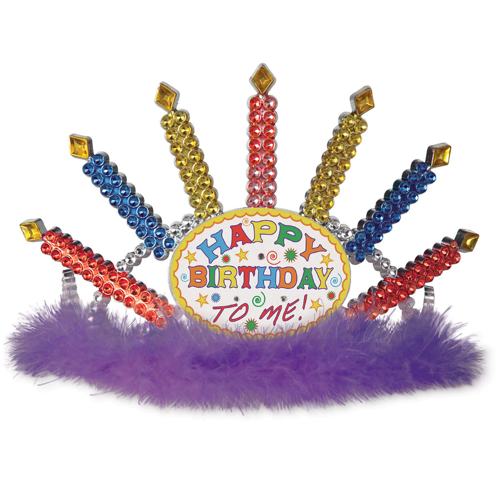 Plastic Light-Up Happy Birthday Tiara