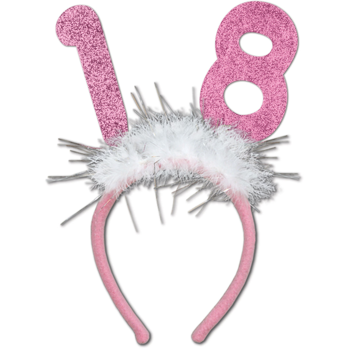 18 Glittered Boppers w/Marabou