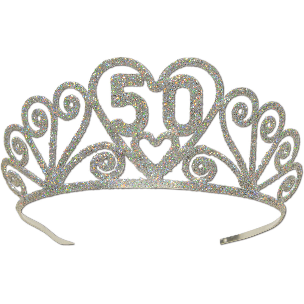 Glittered Metal 50 Tiara