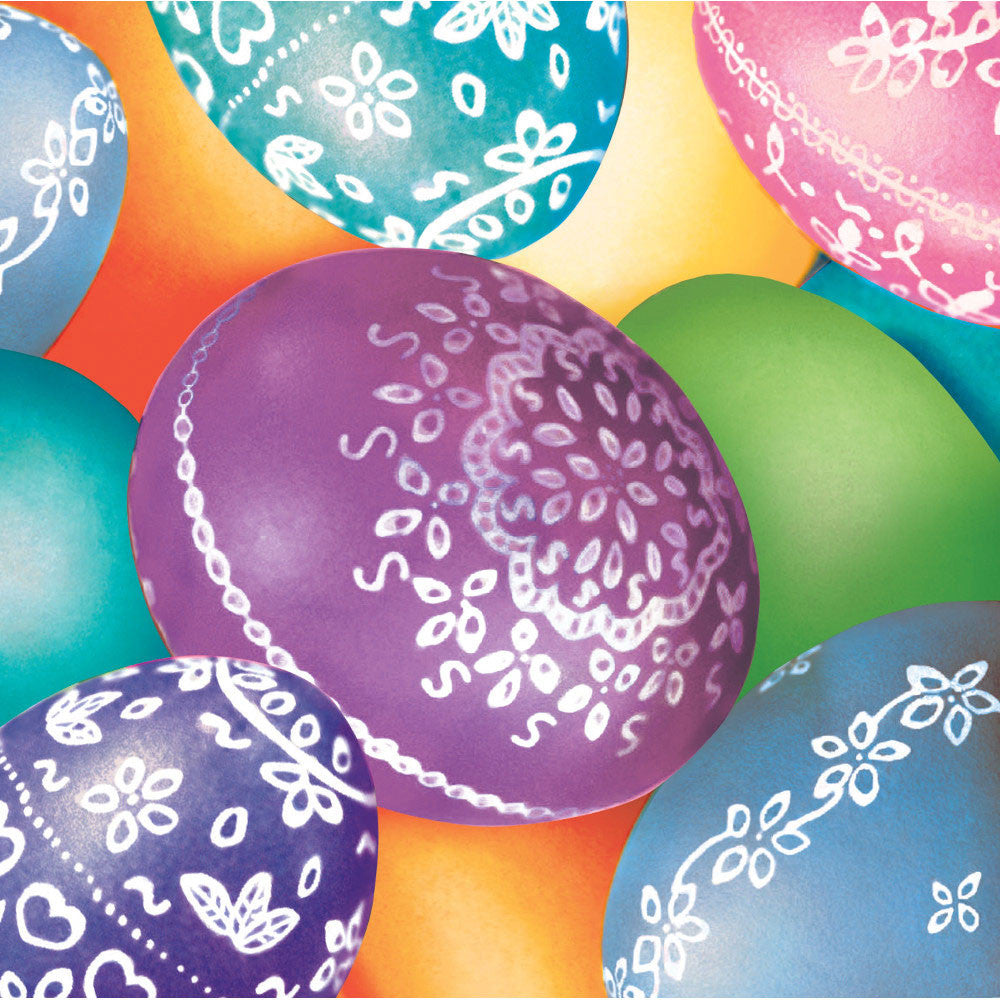 Decorative Eggs Beverage Napkins (18ct)