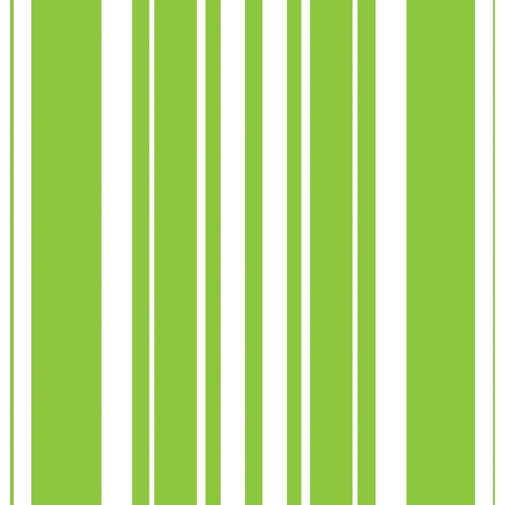 Fresh Lime Stripe Beverage Napkins (16ct)