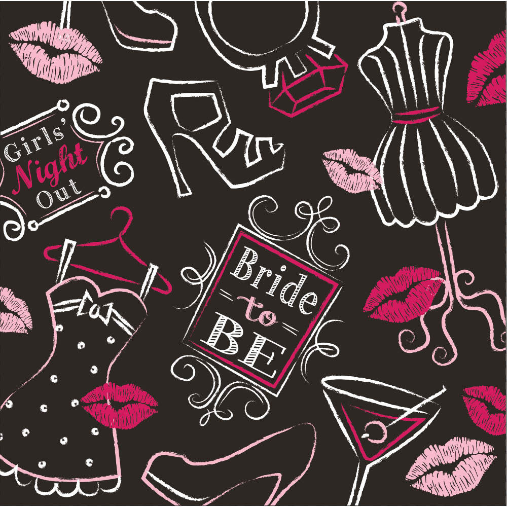 Bridal Bash Beverage Napkins (16ct)