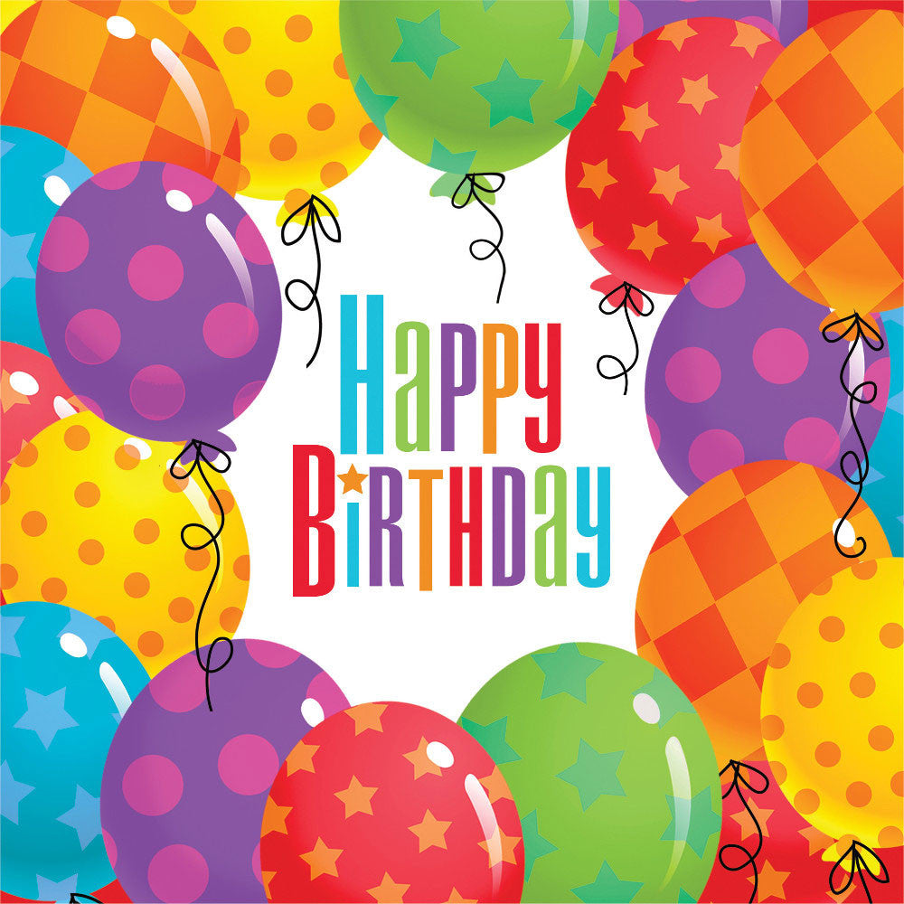 Balloon Patterns Beverage Napkins (18ct)