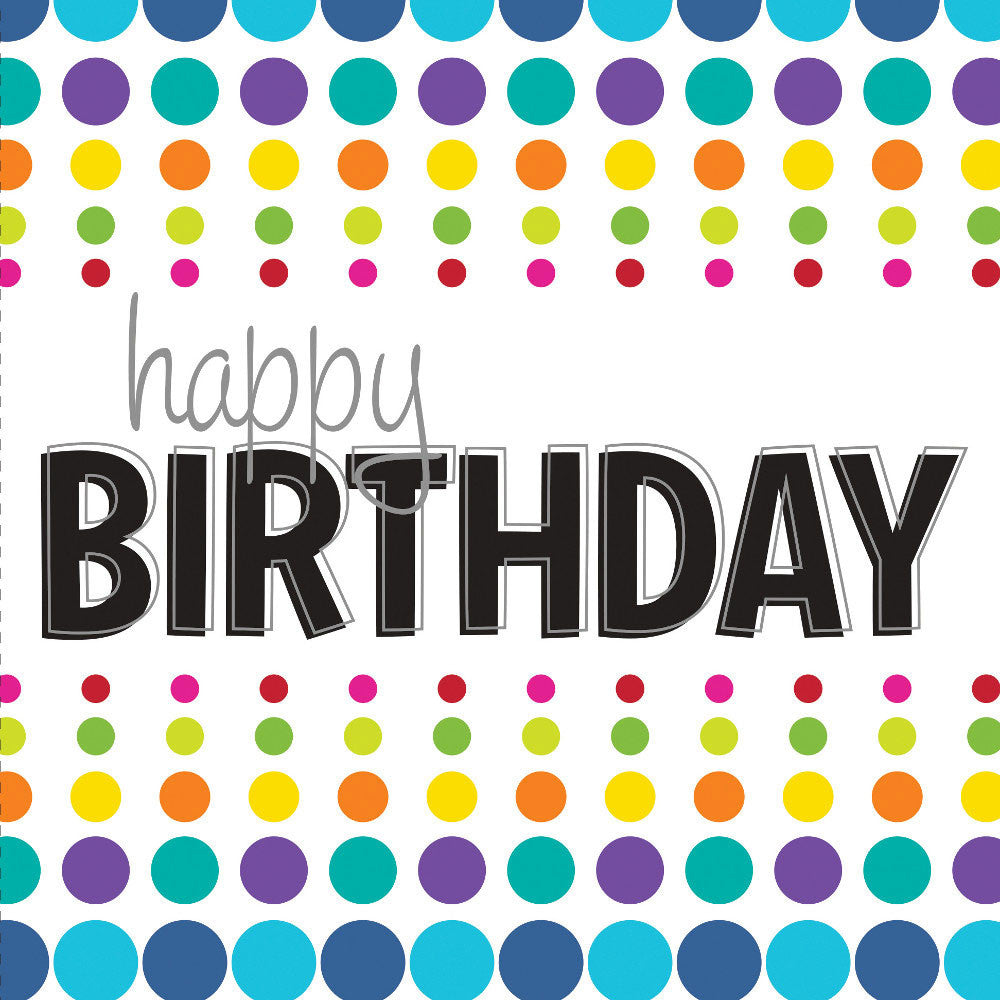 Birthday Pop Beverage Napkins (16ct)