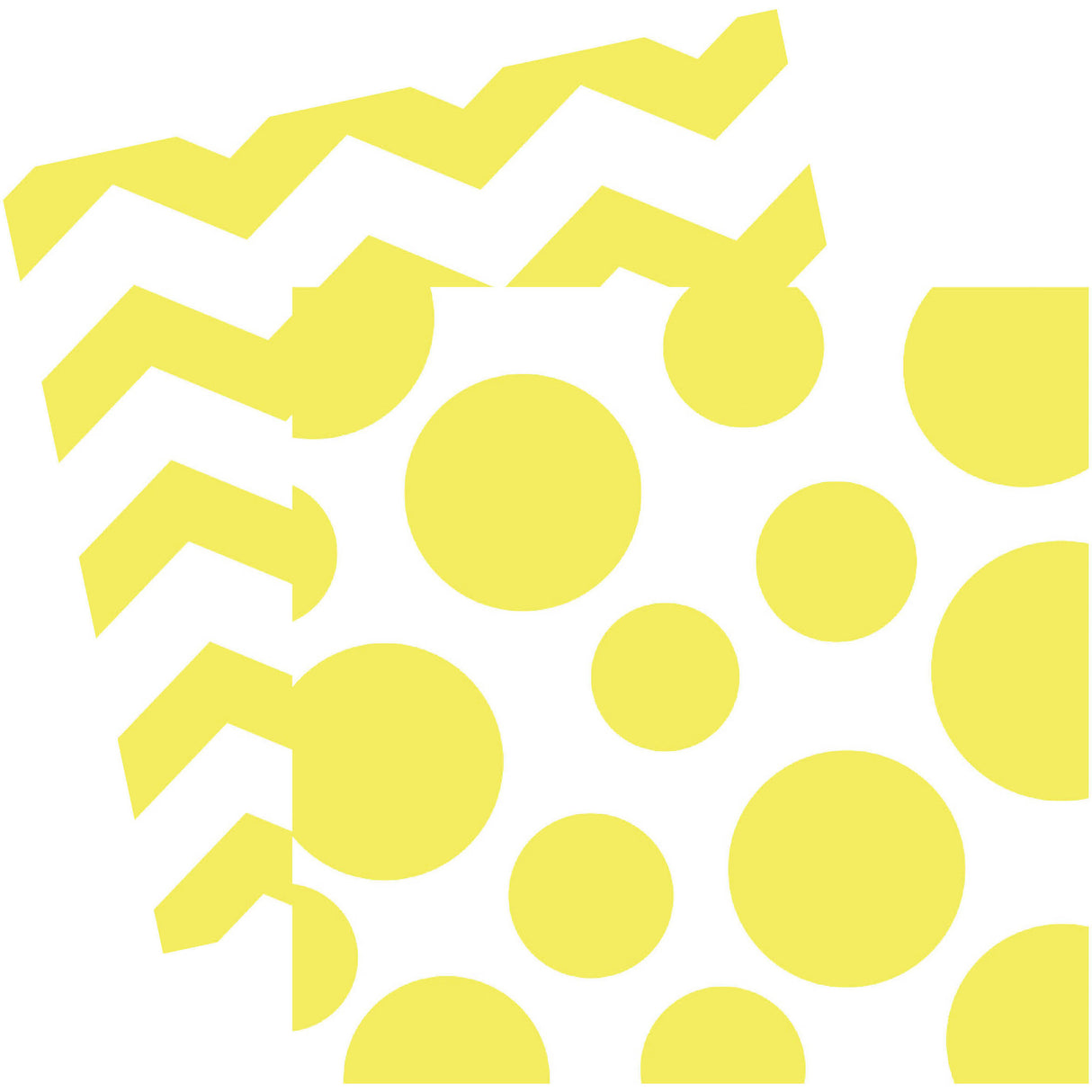 Mimosa Chevron and Dot Luncheon Napkins (16ct)