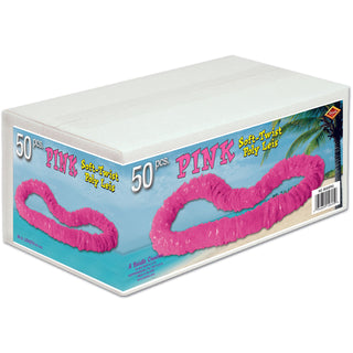 Soft-Twist Poly Leis w/Labeled Box