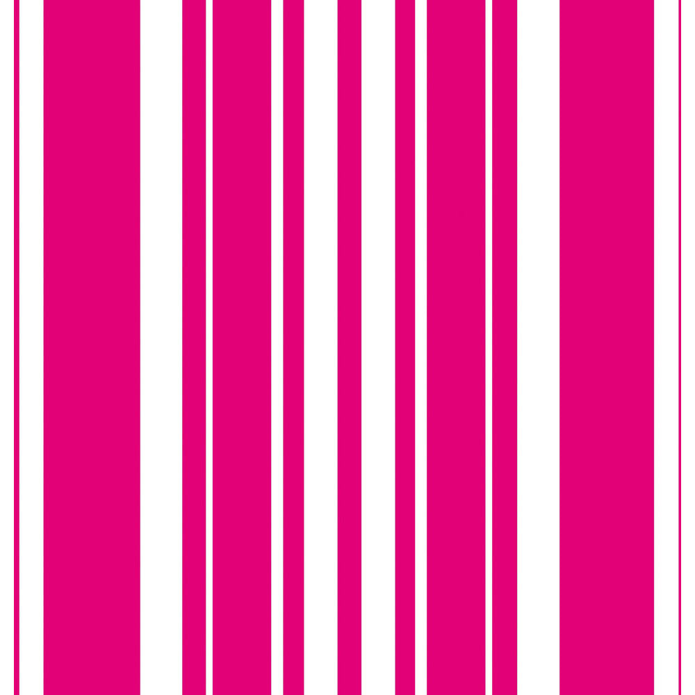 Hot Magenta Stripe Luncheon Napkins (16ct)