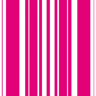 Hot Magenta Stripe Luncheon Napkins (16ct)