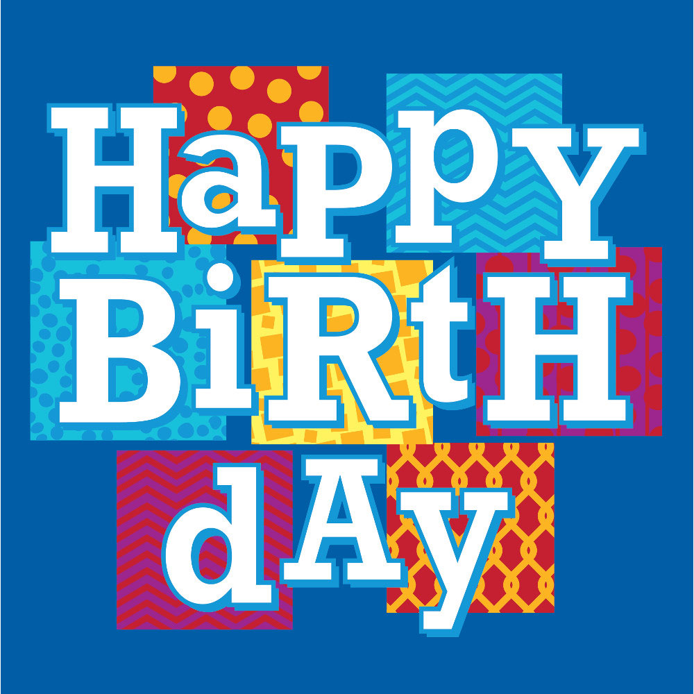 Happy Birthday Blocks Luncheon Napkins (16ct)