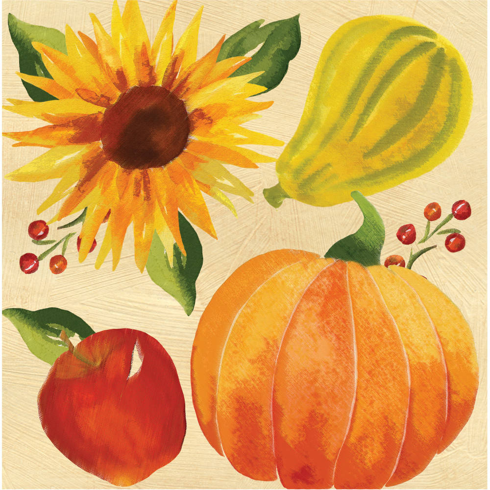 Harvest Abundance Luncheon Napkins (16ct)