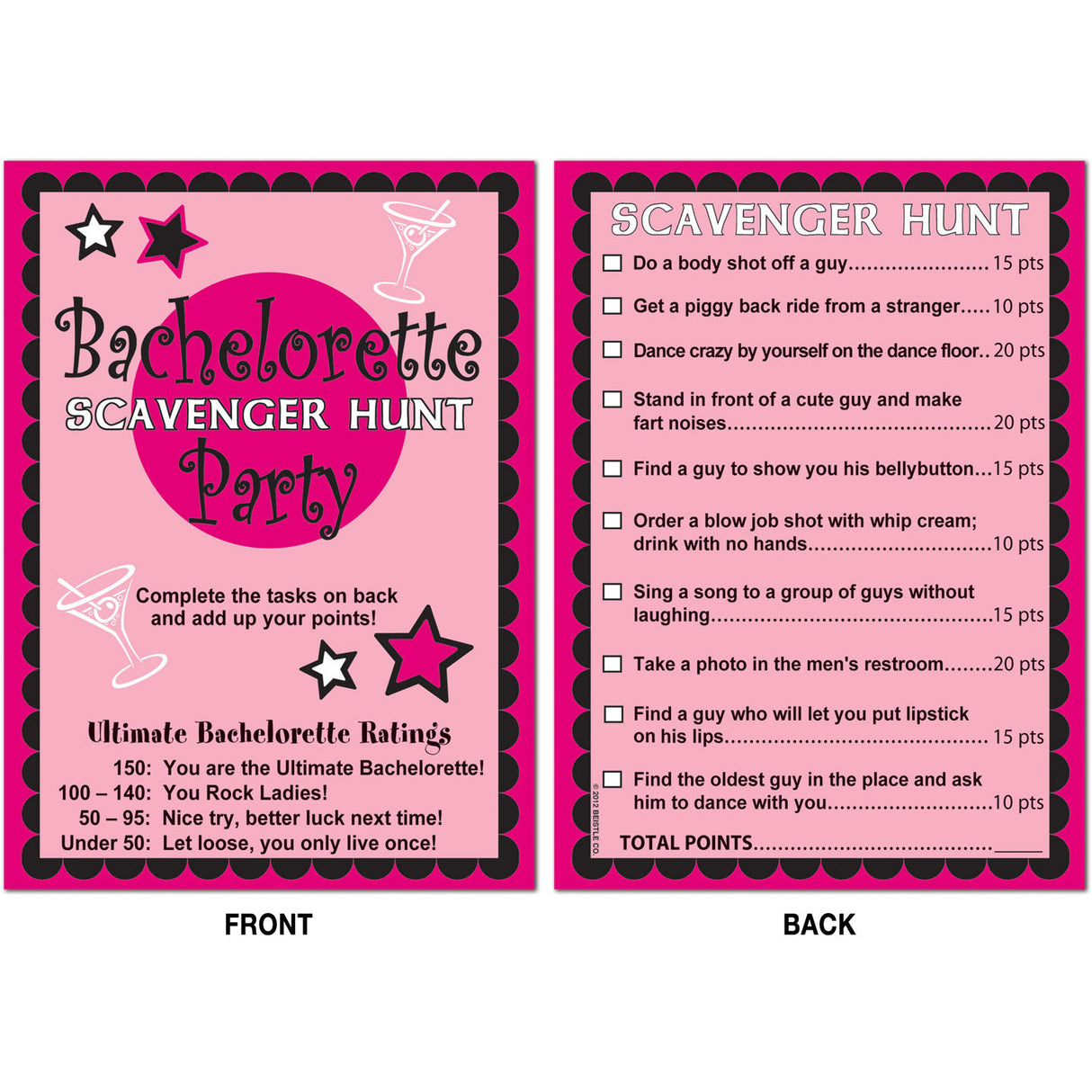 Bachelorette Scavenger Hunt Ga