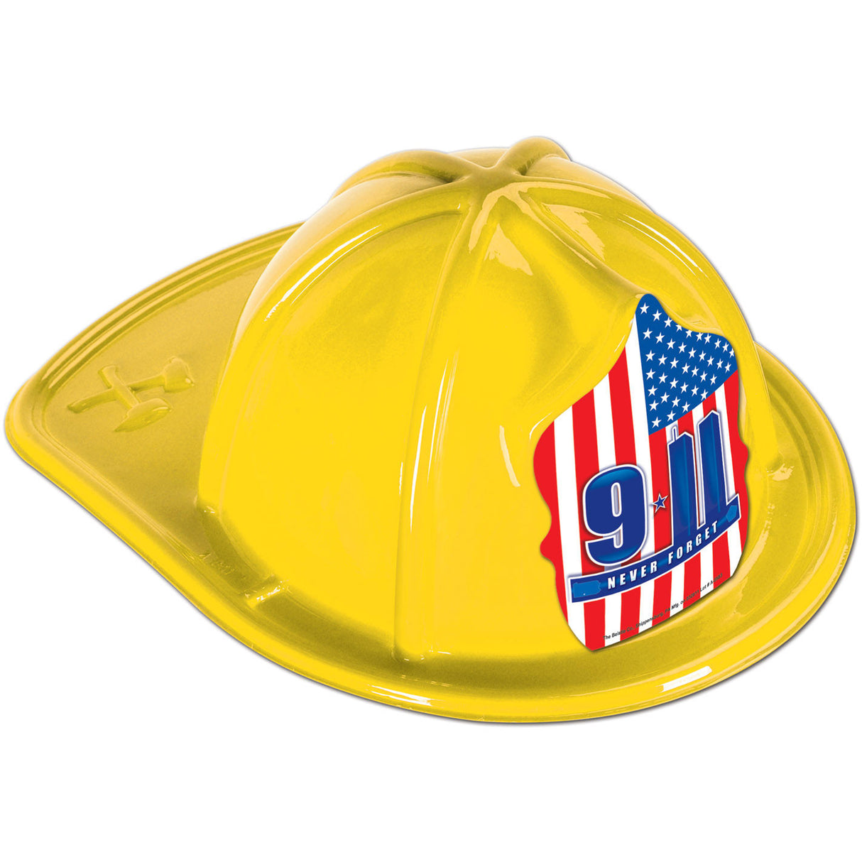 Yellow Plastic Fire Chief Hat