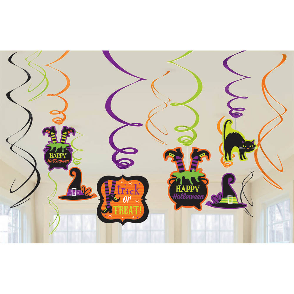 Witch Hanging Swirls (12ct)