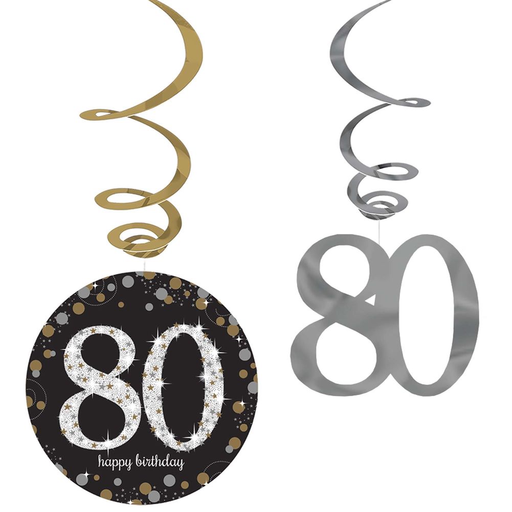 Sparkling Celebration 80 Hanging Swirls (12 ct)