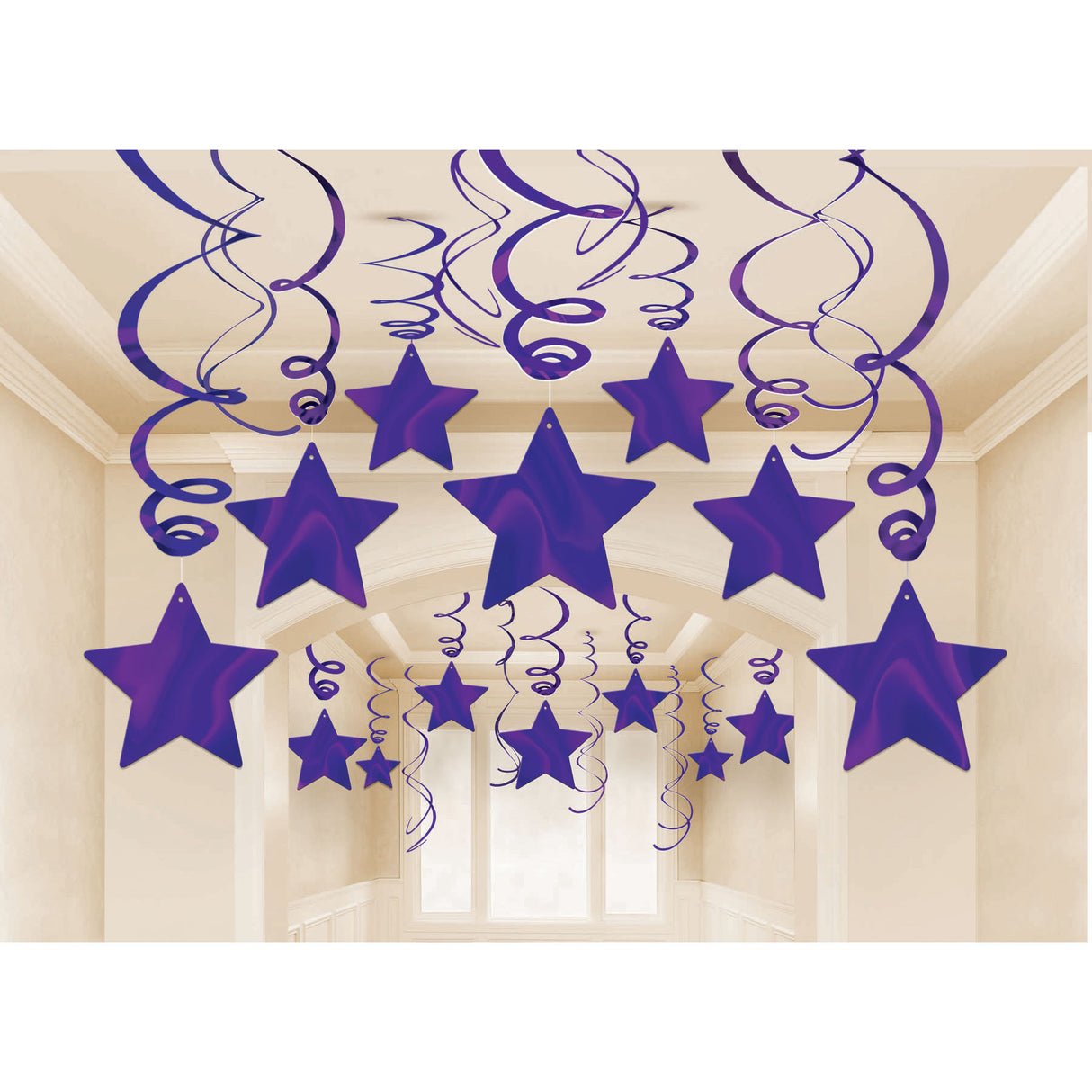 Hanging Swirl Stars