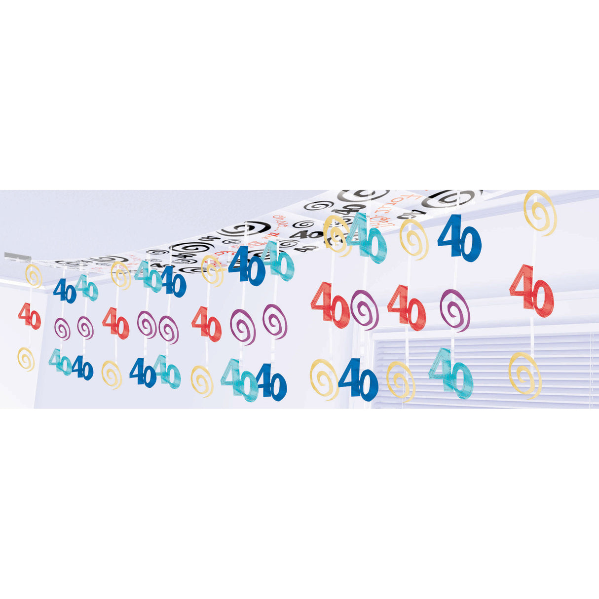 Oh No 40 Foil Ceiling Decor (1 ct)