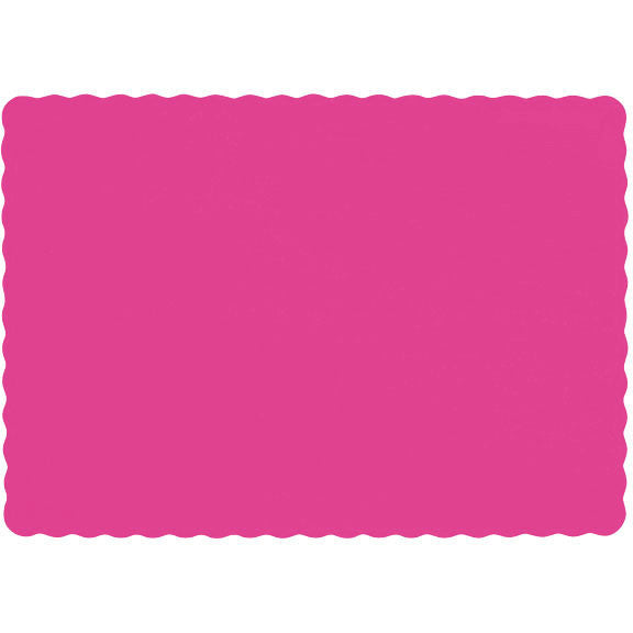 Bright Pink Paper Placemats (50ct)