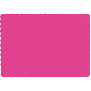 Bright Pink Paper Placemats (50ct)