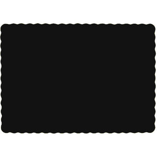 Jet Black Big Party Pack Placemats 50 ct