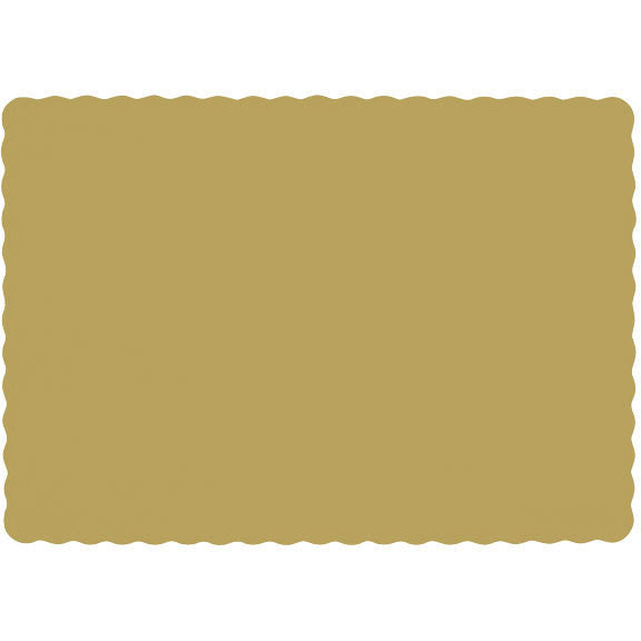 Gold Big Party Pack Placemats 50 ct