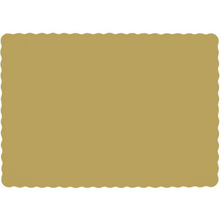 Gold Big Party Pack Placemats 50 ct