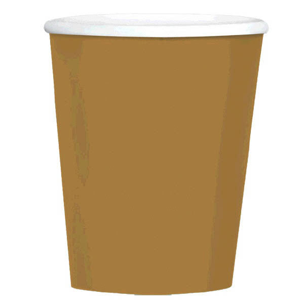 Gold 12oz Coffee Cups