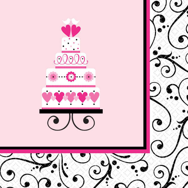 Sweet Wedding Beverage Napkins (36ct)
