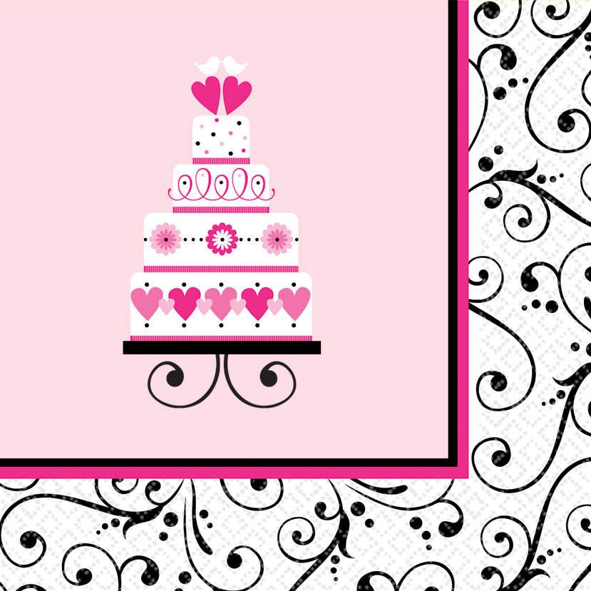 Sweet Wedding Luncheon Napkins (36ct)