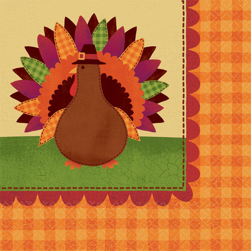 Turkey Dinner Luncheon Napkins (36ct)