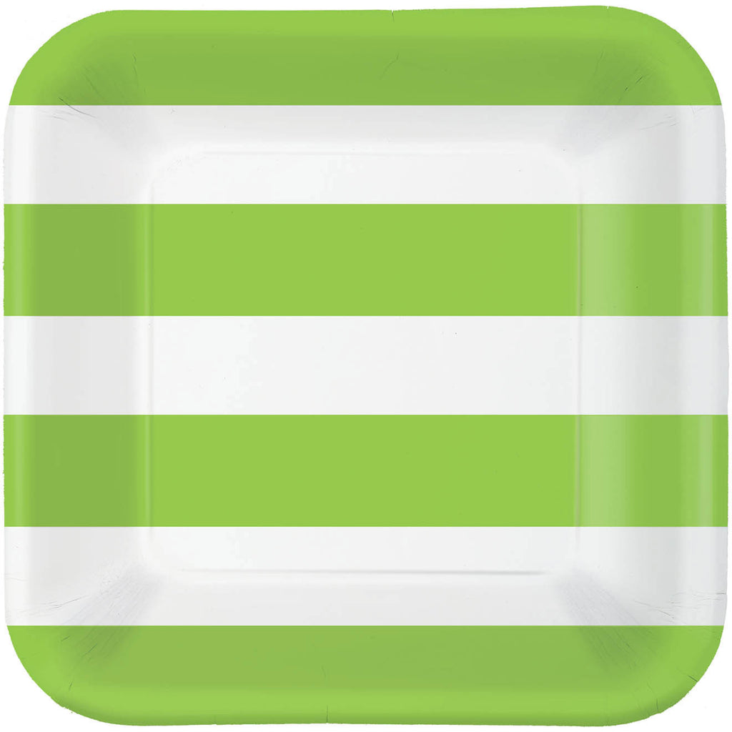 Kiwi Cabana Stripe Dinner Plates (40ct)
