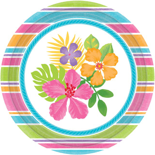 Sophisticated Hibiscus Banquet Plates (18ct)