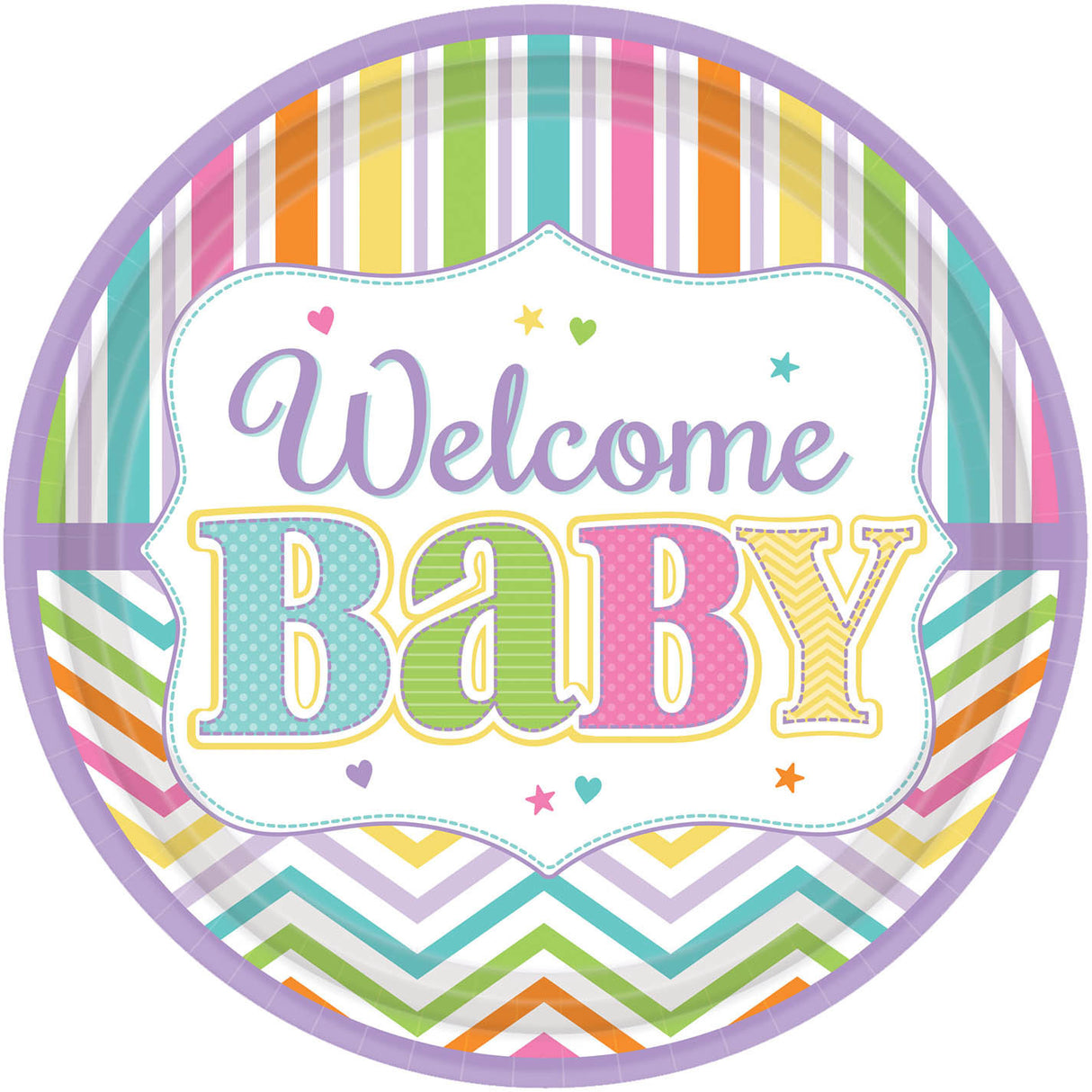 Baby Brights Banquet Plates (18ct)