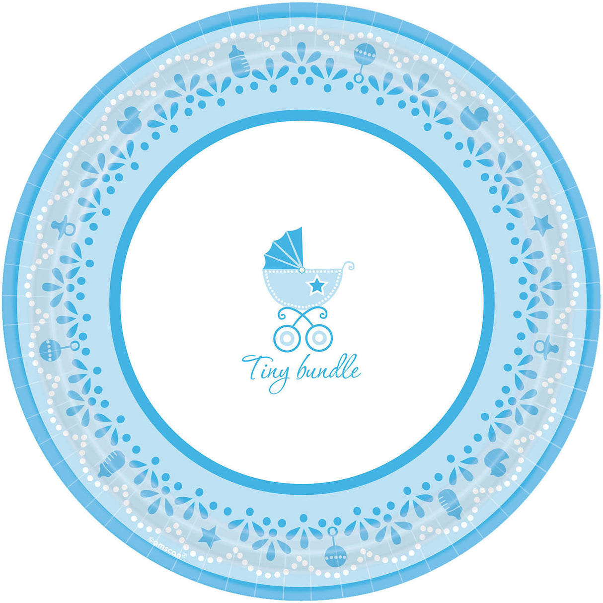 Celebrate Baby Boy Banquet Plates (18ct)