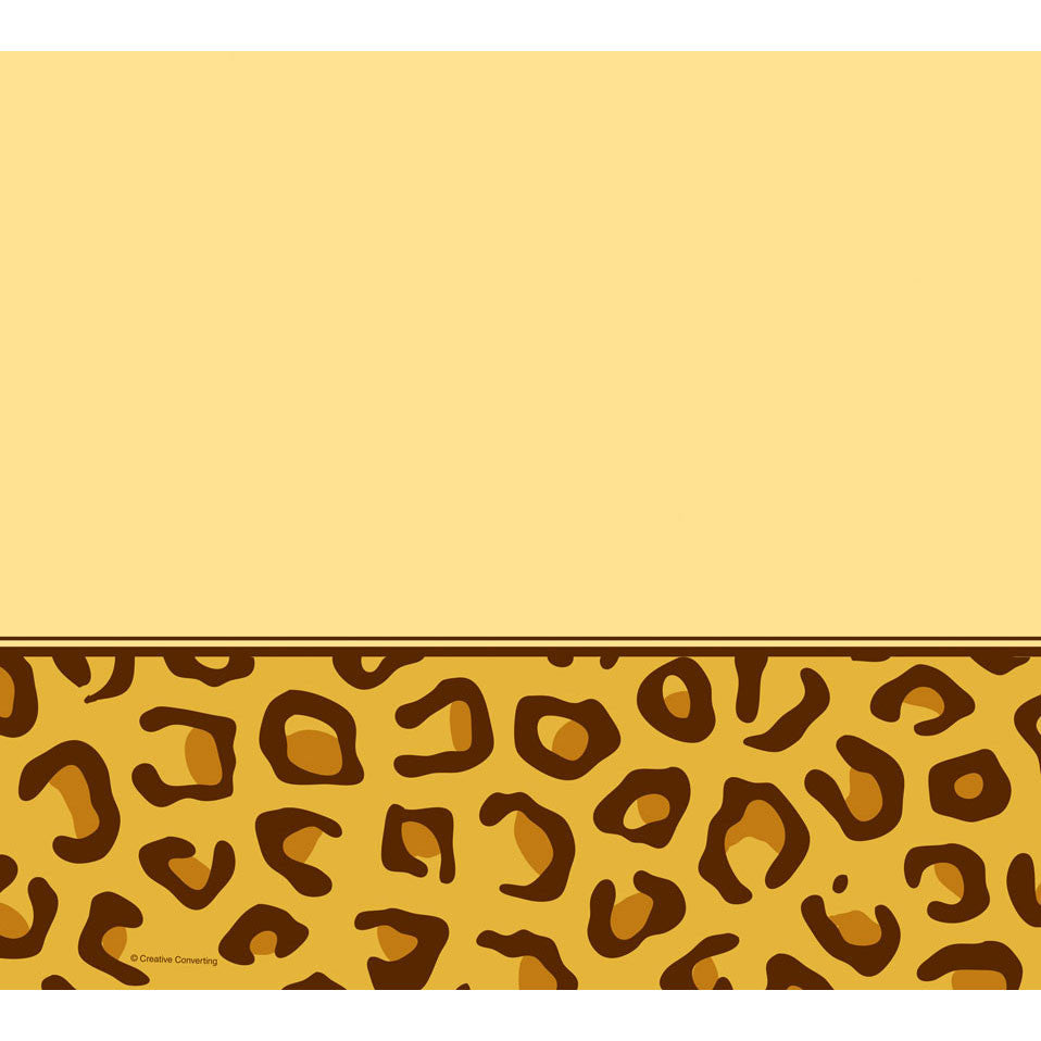 Leopard Animal Print Plastic Tablecover