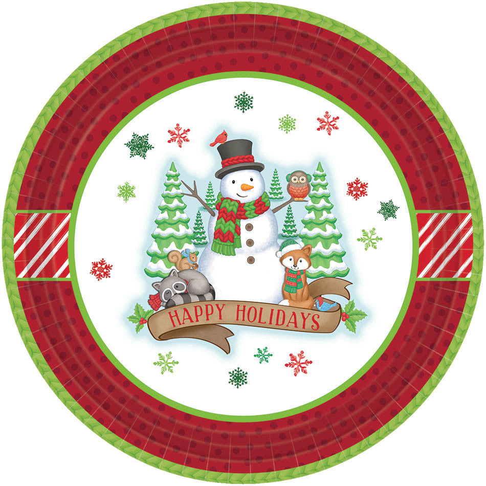 7" Winter Friends Plates