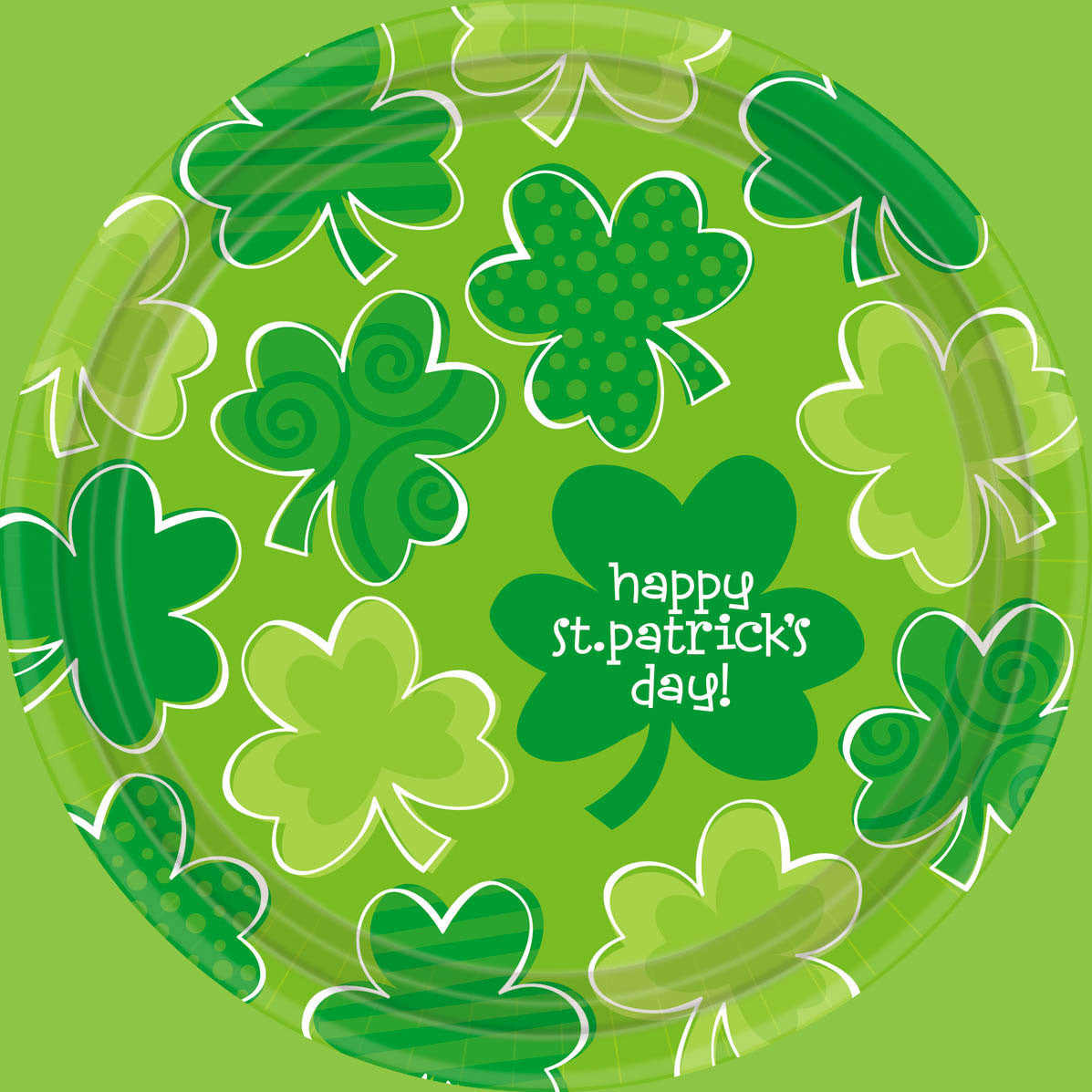 Playful Shamrocks Dinner Plates (18ct)