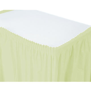 Leaf Green Tableskirt Plastic 14' X 29