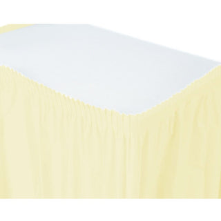 Frosty White Tableskirt Plastic 14' X 29