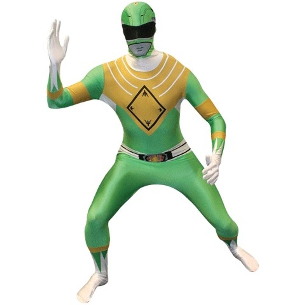 GREEN POWER RANGERS ADULT MORPHSUIT LARGE
