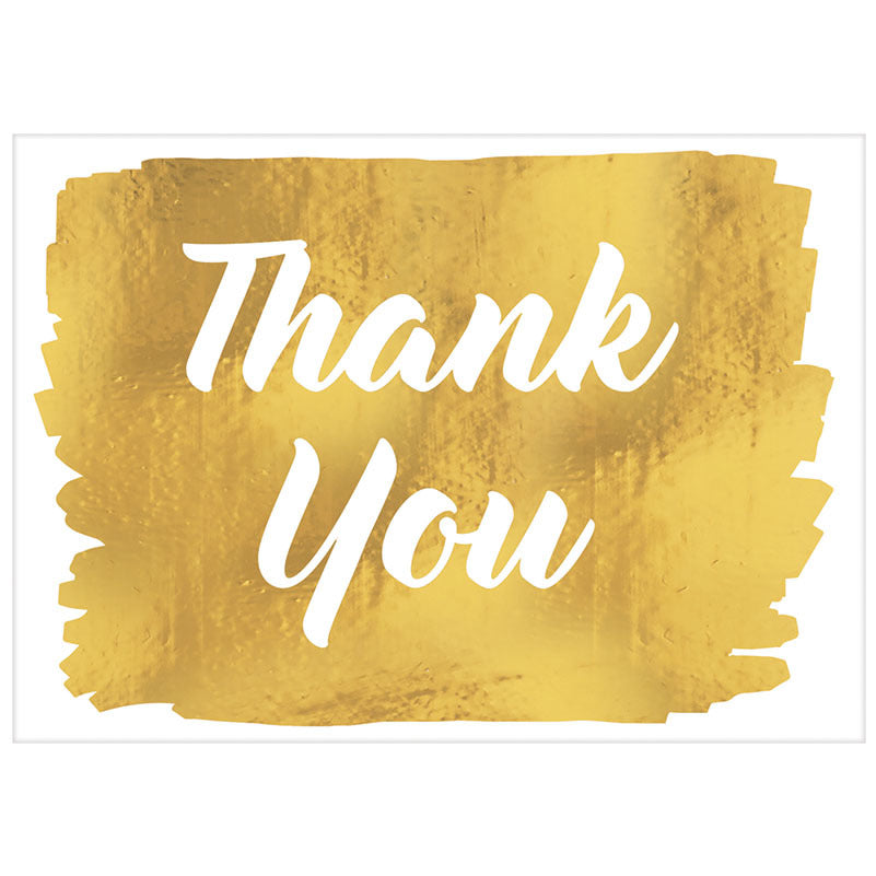 Golded Thank You Notes (20 ct)