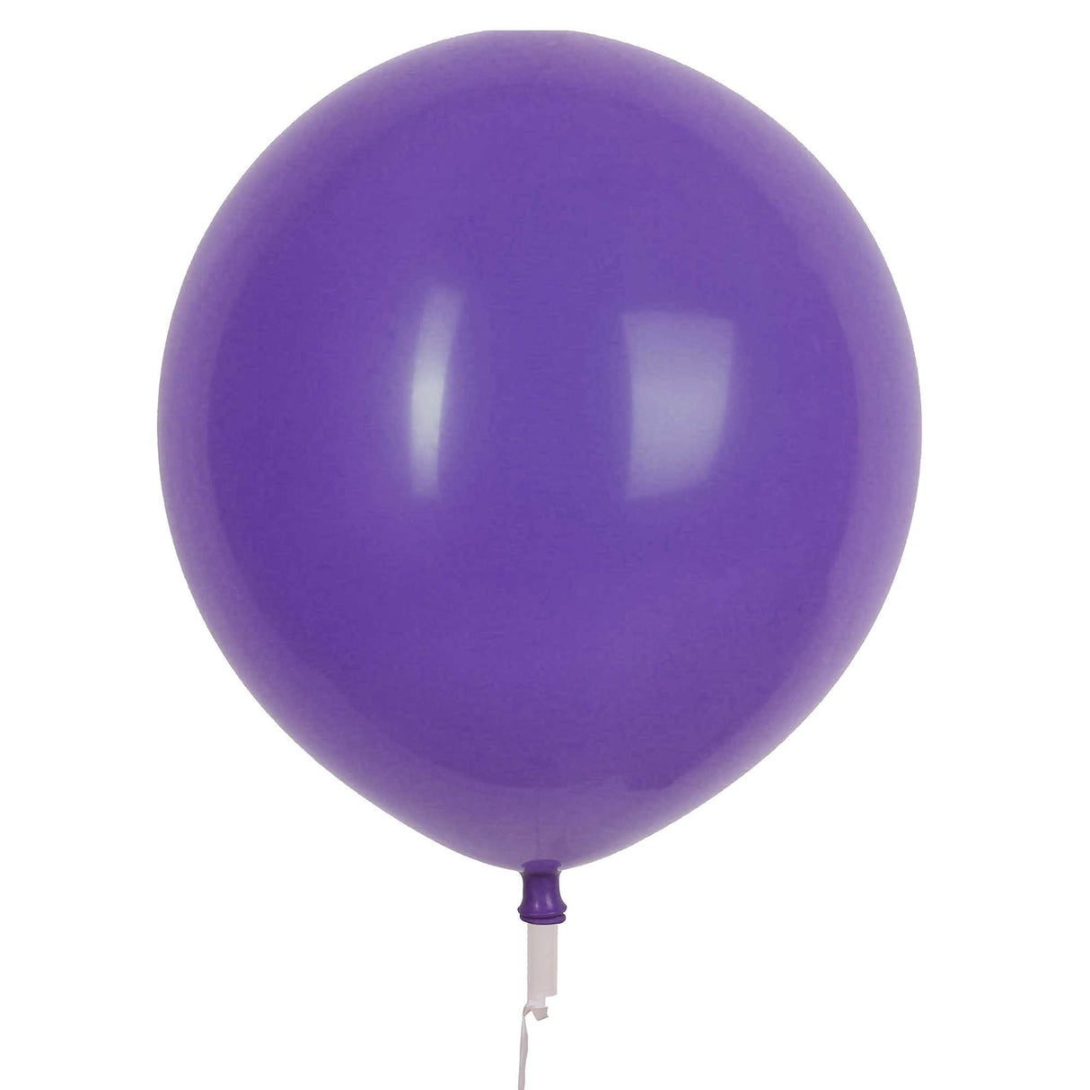 17" Valve and Ribbon Purple Balloons (50ct)