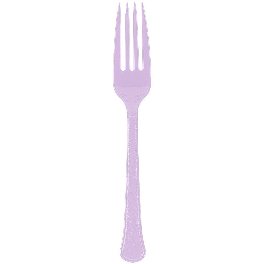 Lavender Heavy Weight Plastic Forks (20ct)