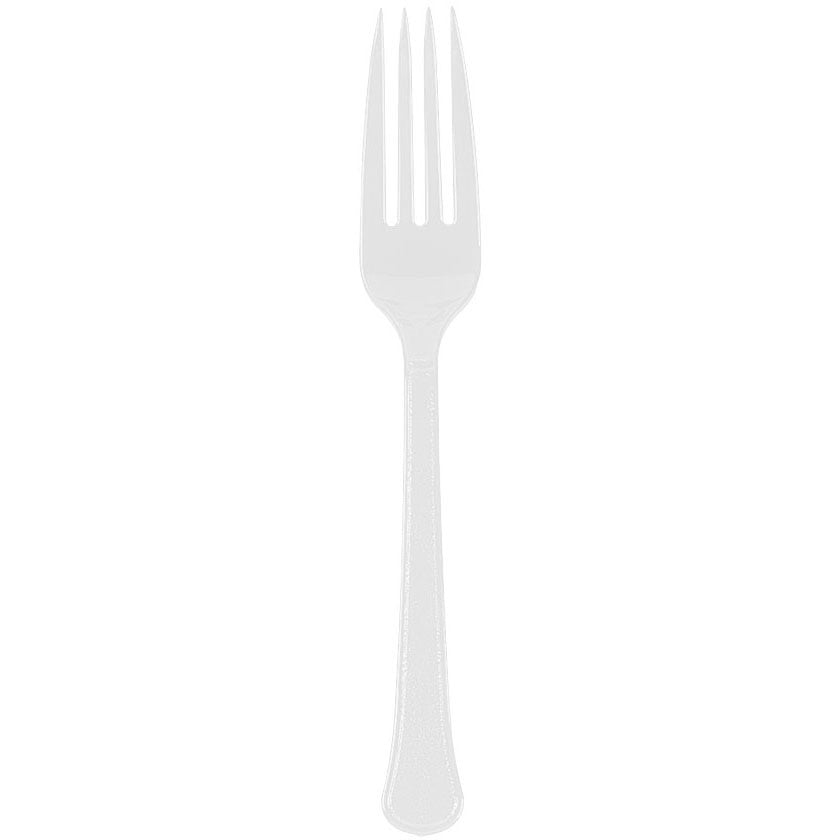 Frosty White Heavy Weight Premium Fork 20 ct