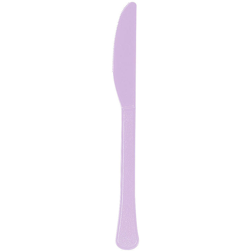 Lavender Heavy Weight Plastic Knives (20ct)