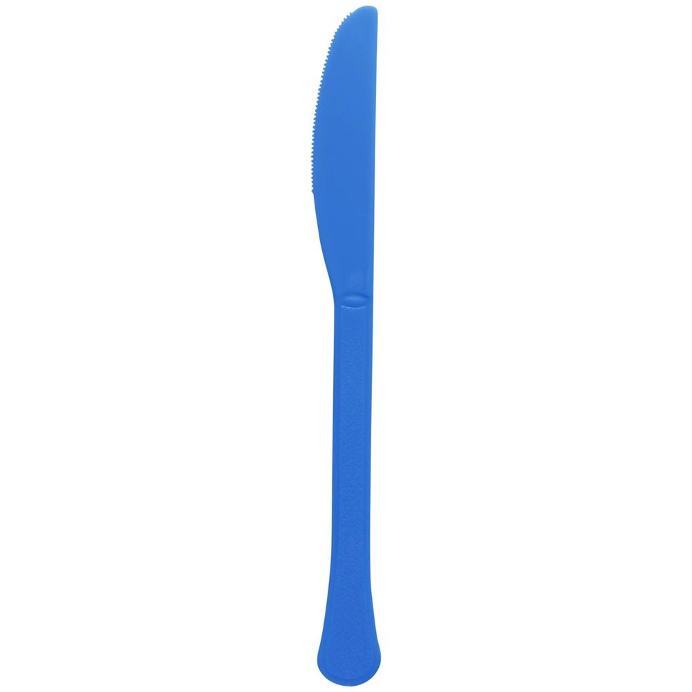 Bright Royal Blue Heavy Weight Plastic Knives (48ct)