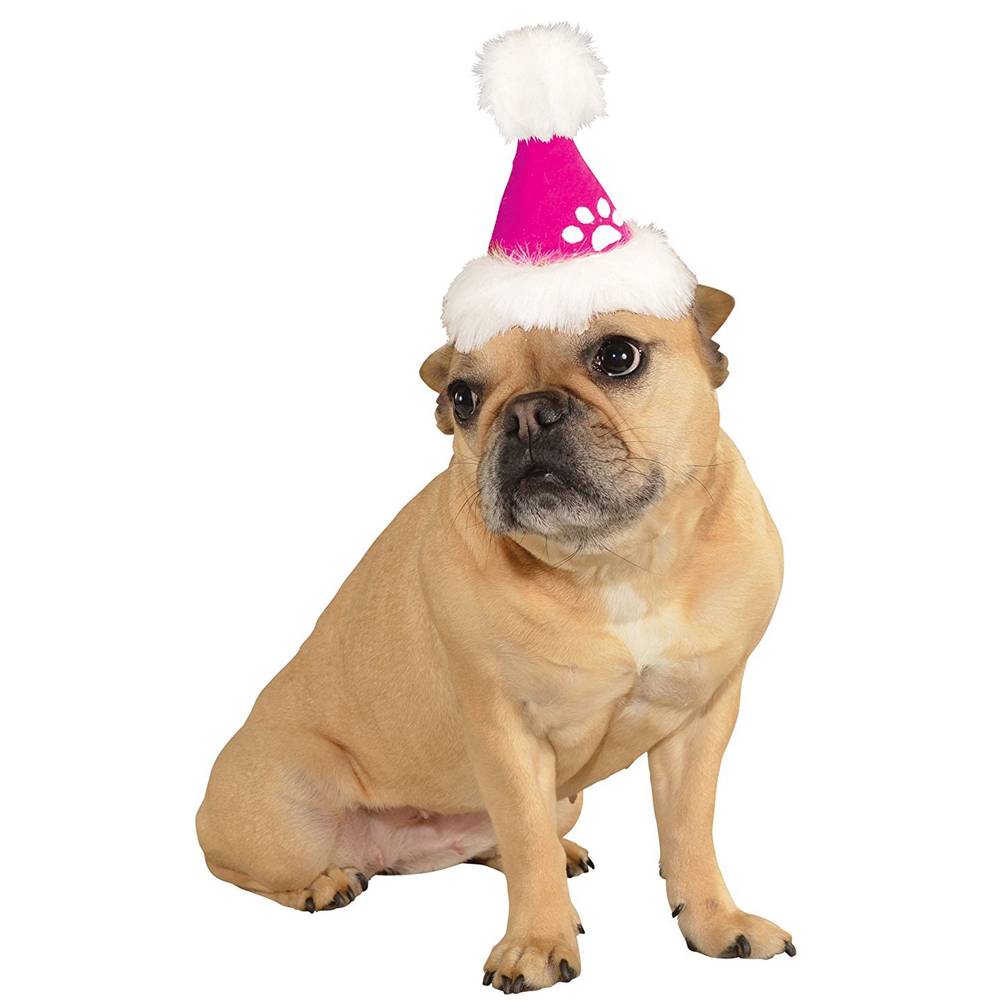 Pink Santa Pet Hat